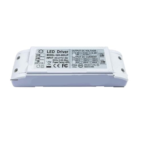 Driver LED DC 36-65V transformateur d'éclairage 900mA boîtier plastique