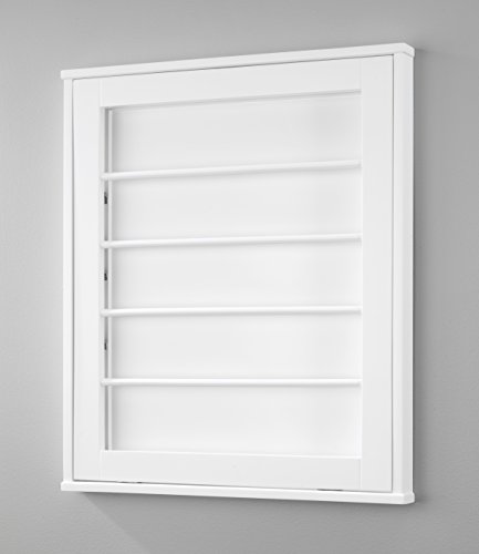 Whitmor Mdf, Wood, Steel Wall Mounted Drying Rack For Storage, White #TOP2