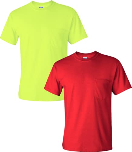T-shirt avec poche Gildan en taille S idéal pour le quotidien et les loisirs en lot de 2