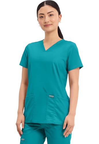 Image of Cherokee Medical Women's Scrub Top V-Neck Modern Classic Fit with 3 Pockets, Ultra Soft and 2-Way Stretch Fabric - WW620