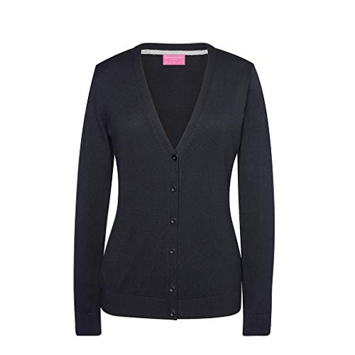 Image of Brook Taverner Womens/Ladies Augusta V Neck Cardigan (XS) (Black)
