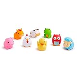Munchkin® FarmTM Animal Squirts Baby Bath Toy 8 Pack and Little Boat Train Baby Bath Toy 6 Piece Set