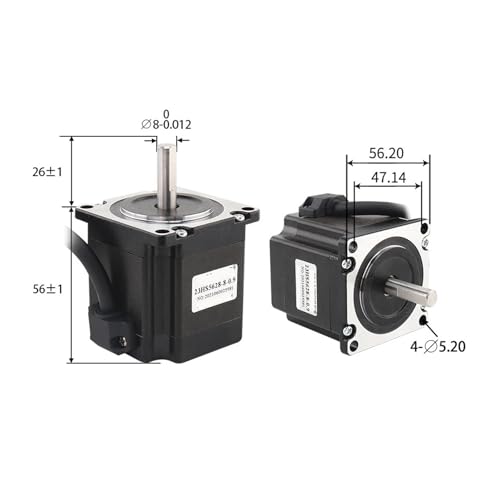 Motor paso a paso Nema23 de 4 conductores para actualizar espuma CNC 4