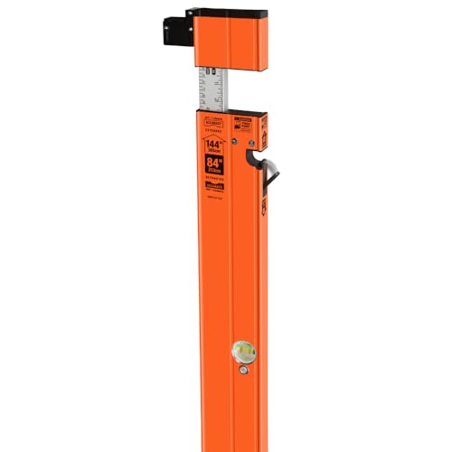 Image of Johnson Level & Tool 5800-0712P 7FT - 12FT Exendable Plate Level, Triple-Secured Mounting System