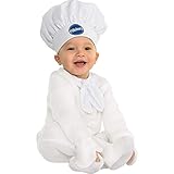 Kids White Pillsbury Doughboy Costume (12-24 Months) - 1 Set - Adorable & Comfy, Perfect For Photo Shoots, Halloween & Dress-Up Parties