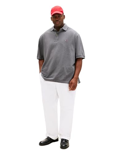 Image of Tommy Hilfiger Men's Big & Tall Short Sleeve Cotton Pique Shirt in Classic Fit