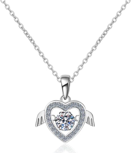 Collier moissanite argent S925 anti-ternissement pour femme
