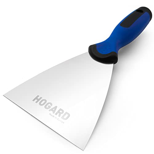 HOGARD Premium Espátula de Juntas Pladur con Bit de Acero Inoxidable con Mango Ergonómico, Made in EU, 100 mm (3.9 inch)
