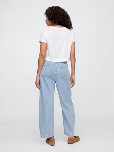 GAP Women's Pull-on Barrel Denim Jean2