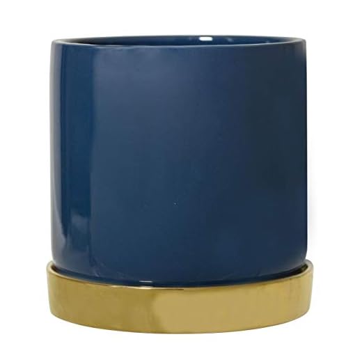 Bloomingville Blumentopf mit Untersetzer, blau