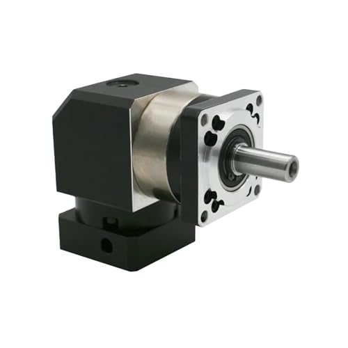 KACOME Flange Servomotor Gearheads for Nema 23 34 Stepper Motors 90 Degree Right Angle Planetary Gearheads 60 80 90 110 130 mm Speed Ratio 15 to 1(PVF060 8mm Input)