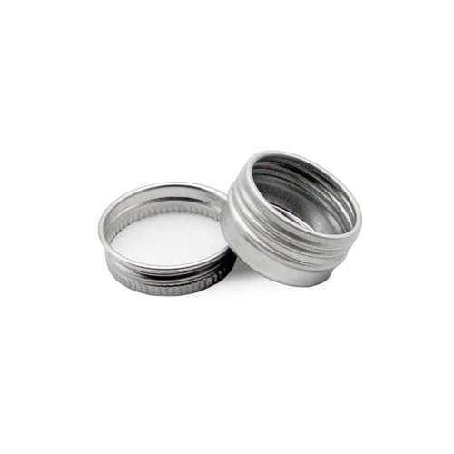 30 pack 5ml Round Lip Balm Tin Cans, 5g Aluminum Makeup Sample Containers with Screw Lid, Empty Silver Metal Tins Pot Storage Travel Tin Jars for Cosmetic, Cream, Candle, Tea, 5 Gram Tins4