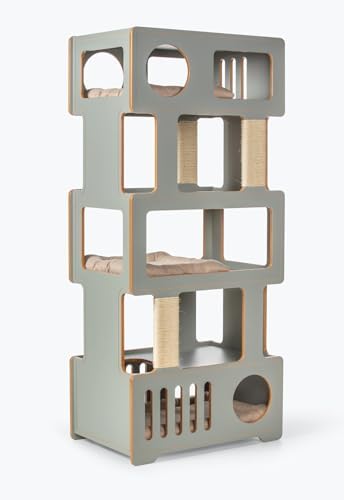 Torre Para Gatos Tom EVO - Linha Para Gatos de até 10kg Preta