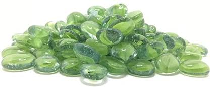 Kapoor pets™ Glass Stone/Pebbles for Home,Table, Polished Oval Fire Glass Pebbles (Green 0.5 kg) (B099NQMYDT) Amazon Price History, Amazon Price Tracker