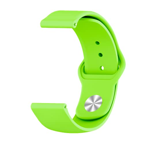 Image of YODI 20mm Soft Silicone Classic Strap Bands for Amazfit Bip U Pro, Amazfit GTS Smart Watch Quick Release Pin for Men, Women and Kids Medium Size (Yellow, Amazfit GTS)