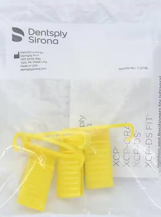 3/Pack Dental XCP-DS 2H Posterior Basket 6100 Digital Sensor Holders, Yellow B-Blocks Autoclavable #2 Horizontal