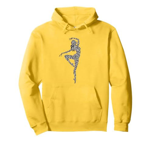 Ballet Dancer Zebra Ballerina Dance Women Girls Animal print Pullover Hoodie