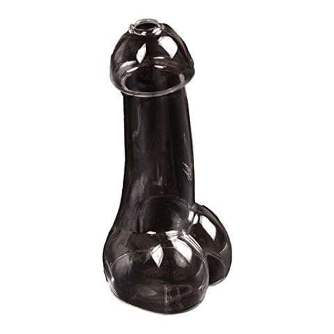 DRYEN 2 Pack Creative Crystal Cocktail Glass, 5.9 Inch Transparent Elegant Wine Glass Penis Cocktail Glass, Sexy Beer Juice Glass Surprise Gift Cover