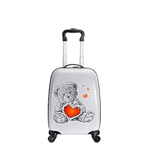 Snowball – Valise Enfant Type Kids Ourson 48 cm Noir / Blanc/Fille Garçon