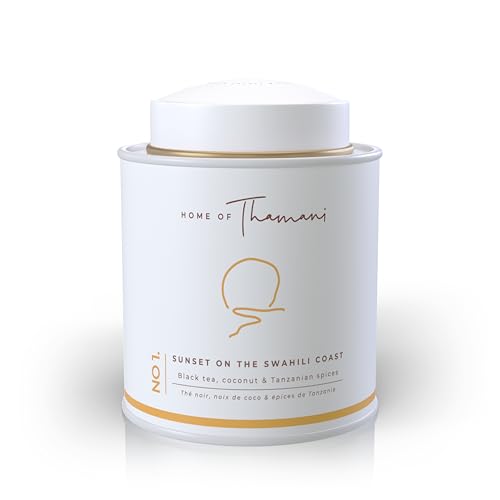 Swahili Tea - Kenyan Black Tea, Coconut & Tanzanian Spices - 80g - Inspired by Swahili Culture - Spiced Chai - Gourmet Gift Idea