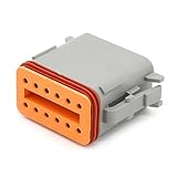 5PCS DT06-2S 2-12-hole waterproof automobile connector male and female butt joint harness terminal plug (12-hole female terminal DT06-12S with terminal)