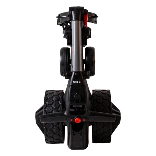 Mgi Zip X3 Electric Golf Cart - 36 Hole Lithium Battery - Accessories Included (Rear Wheel Covers, Multi-Purpose Clip, Drink, Umbrella, & Gps-Phone Holder), Titianium Gray #TOP5