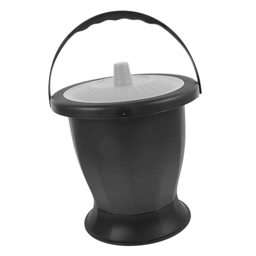 ibasenice ポータブル成人用尿ポット 蓋付き 室内トイレ ベッドサイド 小便器 旅行用バケツ 高齢者 妊婦に 耐久性 持ち運び簡単 デザイン