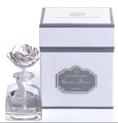 Zodax Cactus Flower Mini Illuminaria Porcelain Diffuser