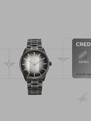 Image of Fastrack Vyb Drift with Quartz Analog Grey Dial Grey Stainless Steel Strap Watch for Men - FV30041QM02W