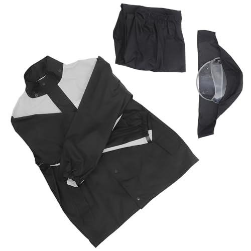 Healvian Conjunto para Moto Hombre XL Chaqueta y Pantalón de Lluvia Resistentes al Viento Agua Traje de Lluvia para Moto Adecuado para Actividades al Aire Libre