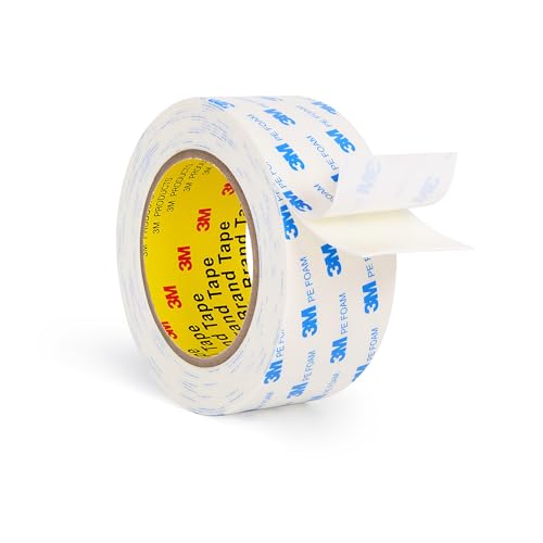 Ruban adhésif double face amovible 3M mousse PE 5,1cm fixation murale extérieur sans percer