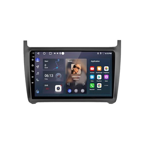 Radio de coche con Carplay para VW Polo 2011-2018 y pantalla táctil HD