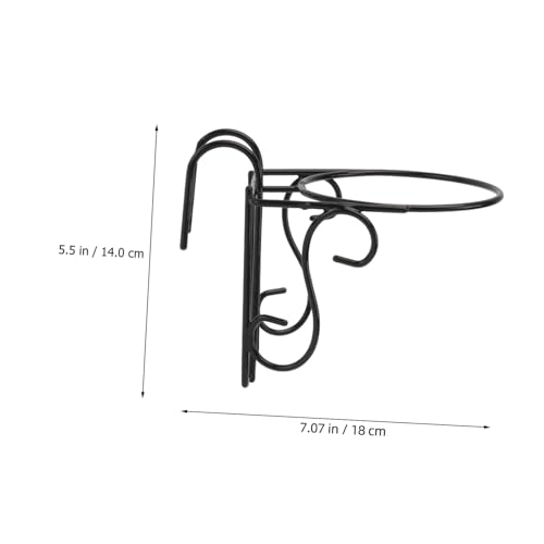 Support pot de fleurs suspendu balcon rack porte plantes extérieur x8 - 3
