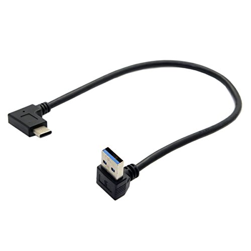 cablecc Reversible USB 3.1 USB-C Angled to 90 Degree Up Angled A Male Data Cable for Tablet Mobile Phone - Image 3