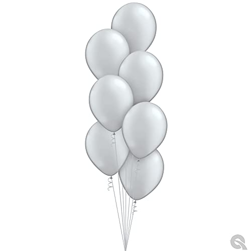 Image of Qualatex 11 inch Metalic Silver Balloons (100ct) by Pioneer Balloon Company