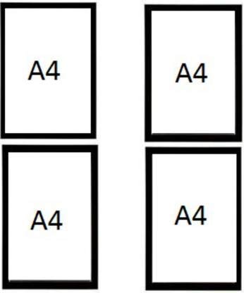 Baba handicrafts Certificate Frame Wood A4 Photo Frame with Glass (Black 8?12 inch = 4)