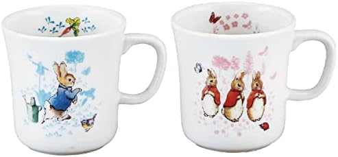 山加商店 Yamaka Shoten Peter Rabbit Mug, Pair, Approx. 10.1 fl oz (300 ml), Microwave Safe, Made in Japan image 3