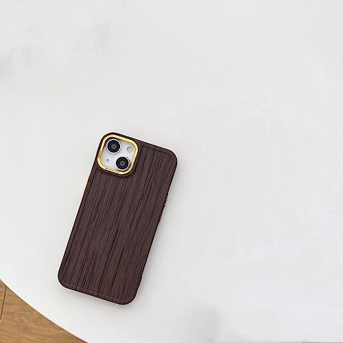 Coque souple iPhone 13 et 14 Pro Max marron foncé antichoc