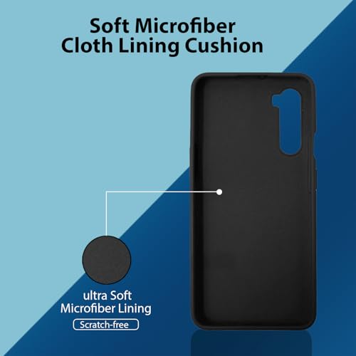 Image of LIRAMARK Liquid Silicone Soft Back Cover Case for OnePlus Nord (Black)