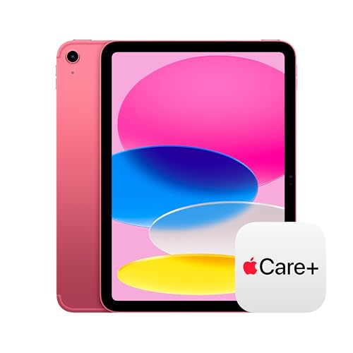 Image of Apple iPad 11-inch: A16 chip, 11-inch Model, Liquid Retina Display, 256GB, Wi-Fi 6 + 5G Cellular, 12MP Front /12MP Back Camera, Touch ID, All-Day Battery Life - Pink with AppleCare+ (2 Years)