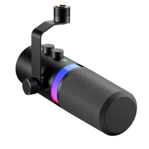 Micrófono USB dinámico con reducción de ruido y monitoreo 5
