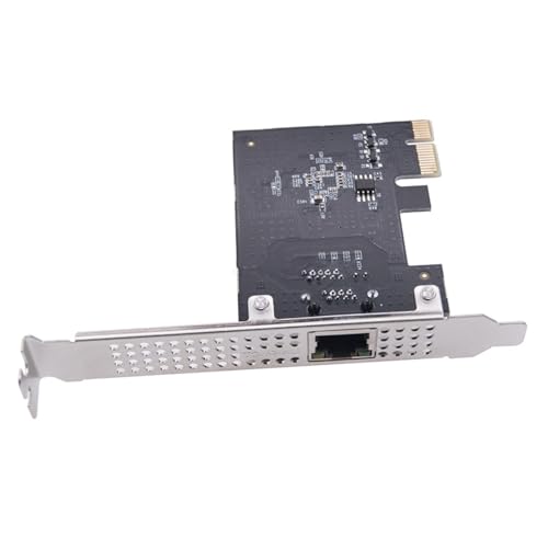 Tarjeta Ethernet PCIe 2.5Gbps con puerto RJ45 para conectividad de red de alta velocidad 2500Mbps con diseño metálico blindado miniatura 1