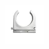  25 Stück Kopos Klemmschelle M32 32mm anreihbar Clippschelle für Stangenrohr aus PVC