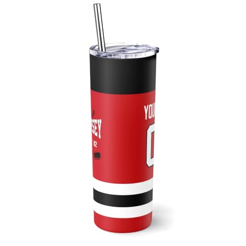 Image of ANTKING New Jersey Tumbler 20oz Travel Mug Custom Name Number Gifts | Stainless Steel Insulated Coffee Cup for Men Women