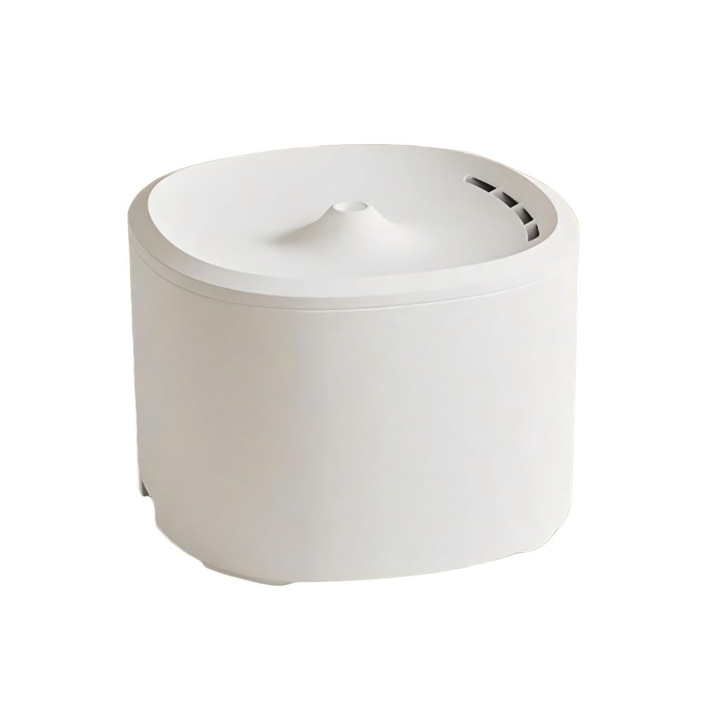 Automatic Pet Water Fountain – Ultra-Quiet Circulating Drinking System with Fresh Flowing Water for Hydrated Cats & Dogs (White,3000ml)