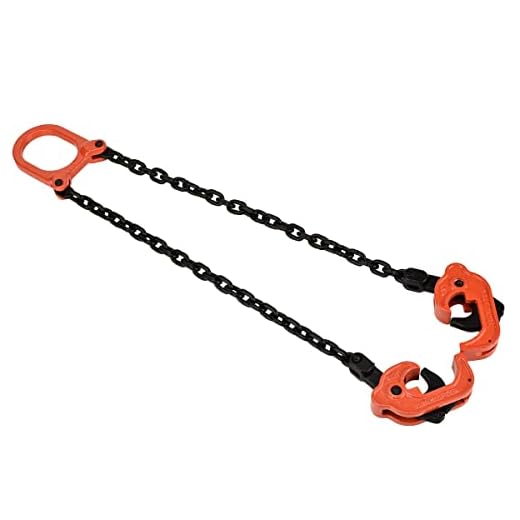 Amarite 55 Gallon Drum Lifter 2200 lbs, Automatic Locking Drum Lift for Metal & Plastic Drums, One-Piece Forged Hook with G80 Chain, Heavy-Duty Vertical Barrel Sling。
