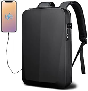 Refutuna Anti Theft Laptop Backpack for Men, Hardshell Waterproof TSA Lock Gaming Computer Backpack with USB Port, Fit 16/15.6 Inch Hard Shell Business Bookbag (black)