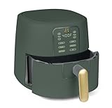 Beautiful 6 Qt Air Fryer with TurboCrisp Technology, EverGood Ceramic Nonstick Coating, Thyme Green by Drew Barrymore