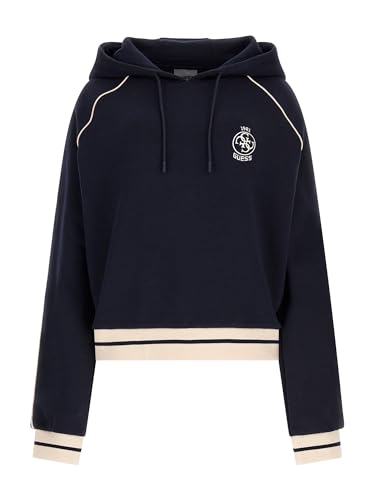 Image of Guess Womens Nia Hoodie SweatshirtSweatshirt, Daring Ocean, S