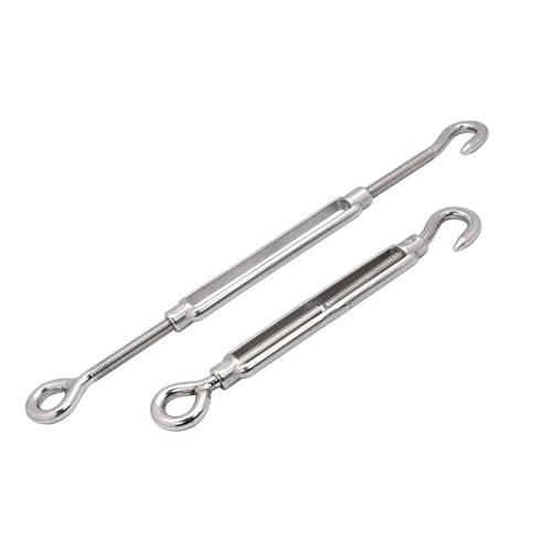 20PCS Stainless Steel 304 Wire Tensioner Hook & Eye Adjustable Turnbuckle Heavy Duty miniatura 3